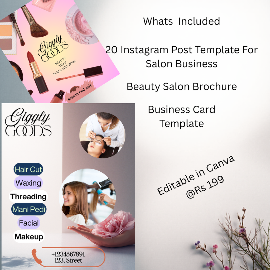 Canva Beauty Salon Template Bundle