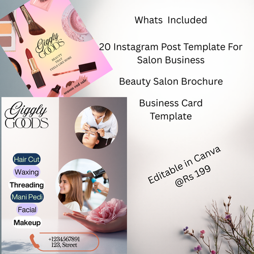 Canva Beauty Salon Template Bundle
